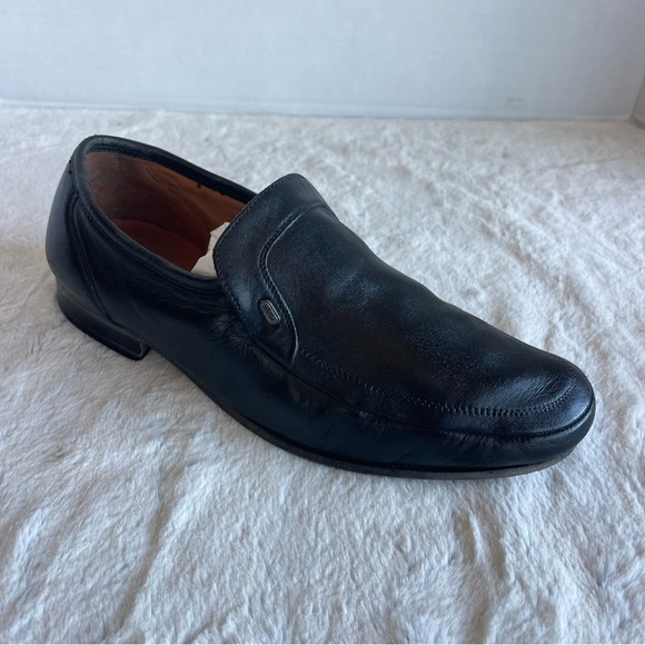 Bruno Magali Elegant Black Leather Men's Loafers Size 10 Made In Italy - Picture 3 of 13